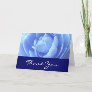 Thank you, wedding, blue rose you card