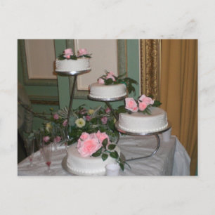 Thank you Wedding Cake Postcard