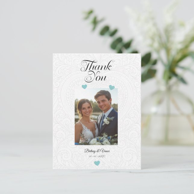 Thank You - Wedding Card (Standing Front)