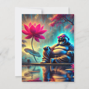 Thank You Wedding Card - Laughing Buddha