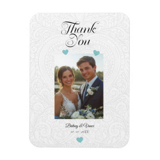 Thank You - Wedding Card Magnet