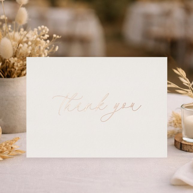 Thank You Wedding Card | Real Gold Foil (Creator Uploaded)