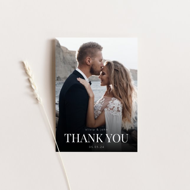 Thank You Wedding Card with Photo (Creator Uploaded)