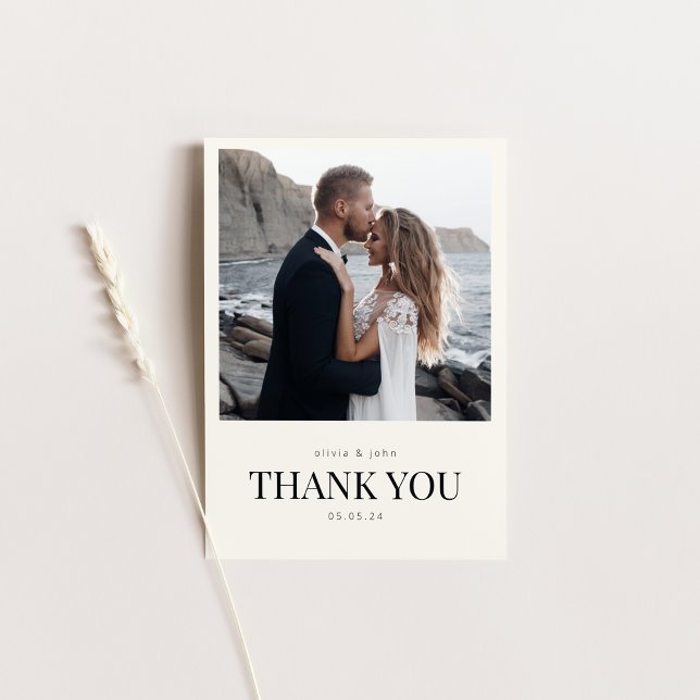 Thank You Wedding Card with Photo (Creator Uploaded)