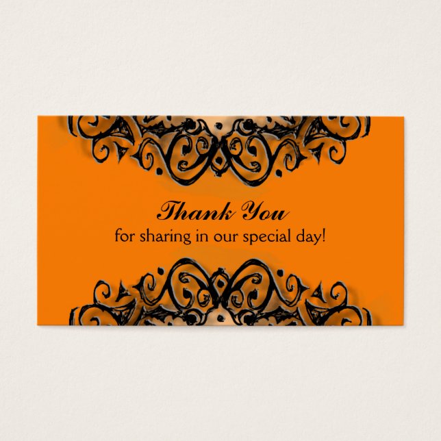 Thank You Wedding Cards - Halloween Love (Front)