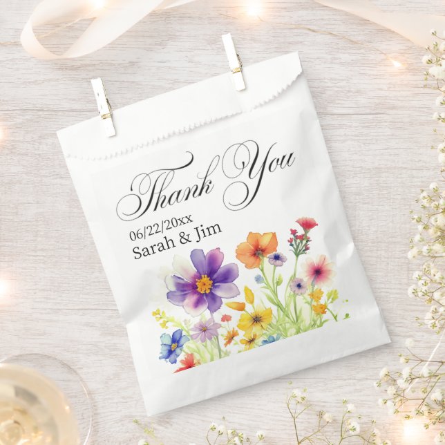 Thank you Wedding favour bags (Clipped)