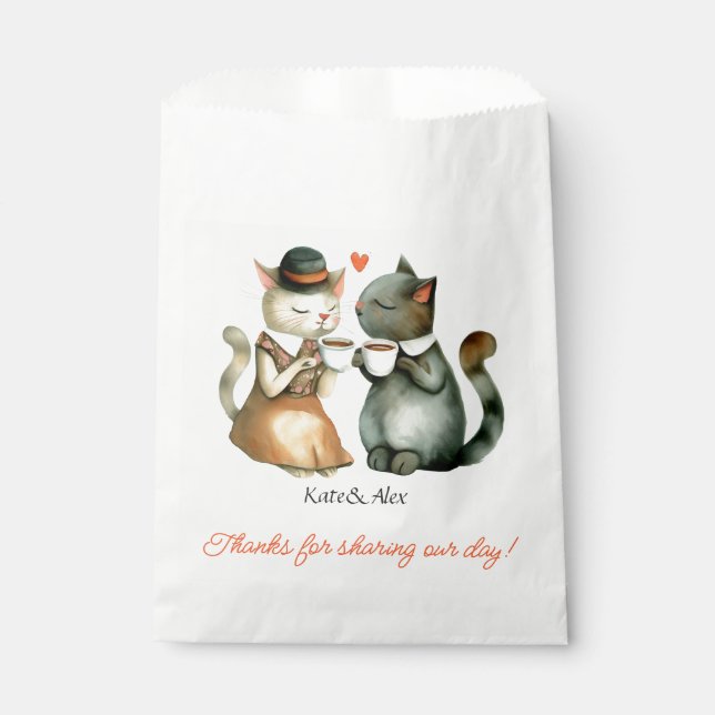 Thank You Wedding Favour Bags (Front)