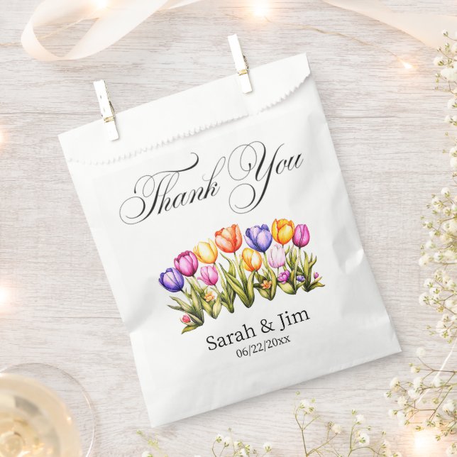 Thank you Wedding favour bags (Clipped)