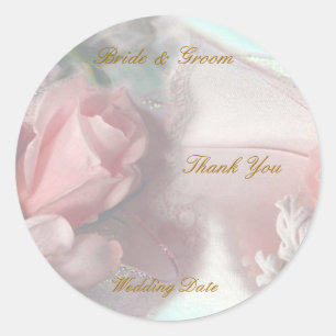 Thank You Wedding Favour Tag Sticker