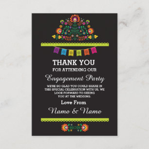 Thank You Wedding Fiesta Mexican Card