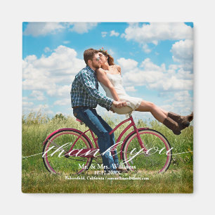 Thank You Wedding Invitation Magnet