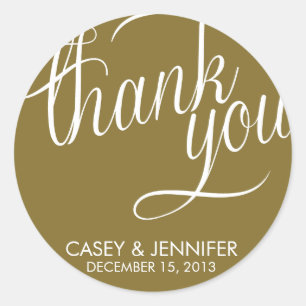 Thank You Wedding Labels
