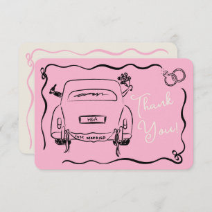 Thank you Wedding note card