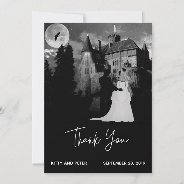 Thank You Wedding October Mansion Halloween (Front)