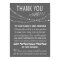 Thank you wedding sign or card - party lights