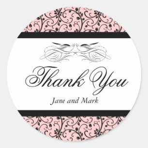 Thank You Wedding Sticker