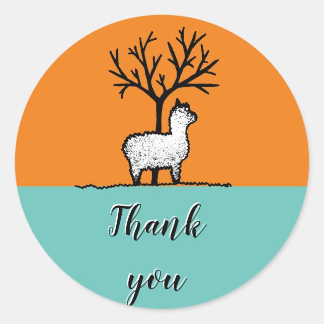 Thank you, wedding sticker, wedding, thanks classic round sticker (Front)
