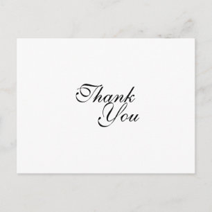 Thank You wedding template Postcard