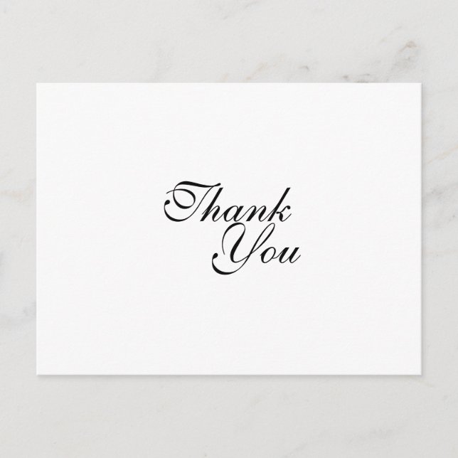 Thank You wedding template Postcard (Front)