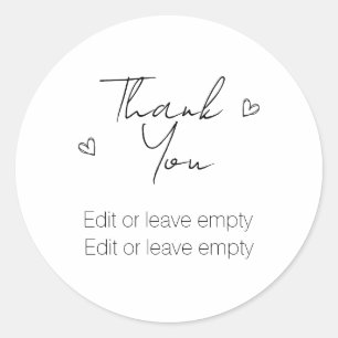 Thank you Welcome Congratulations Classic Round Sticker