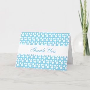 Thank you, white and blue dots. you card