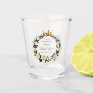 Thank You White Roses & Baby’s Breath Shot Glass