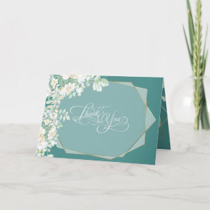 Thank You   Wildflowers and Berries Geometric Card