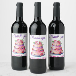 Thank you winelabel favours wine label