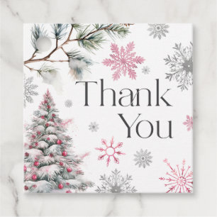Thank You Winter Wonderland Favour Tags