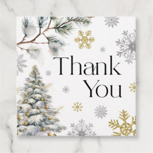 Thank You Winter Wonderland Favour Tags