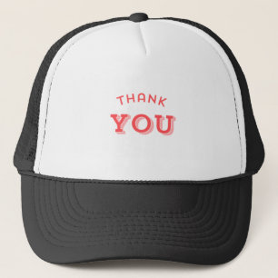 Thank You Wishes Printed White and Black Vibes  Trucker Hat
