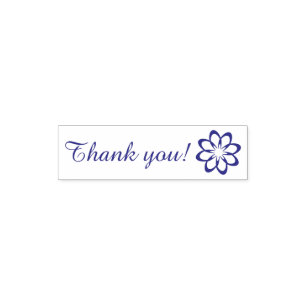 Thank you with Flower Self-inking Stamp