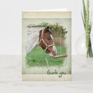 Thank You with horse Card