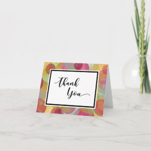 Thank You with Multicolored, Whimsical Circles Card
