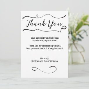 Thank You with Swirl with Picture