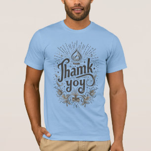 thank you written t-shirt design.