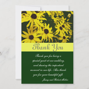 Thank you, yellow daisy flowers you card