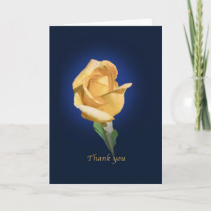 Thank You, Yellow Rose Bud Card