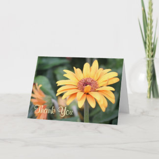 Thank You Yellow Spring Flower Photography Card