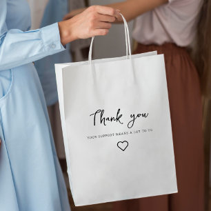 thank you, your support means a lot to us,shopping medium gift bag