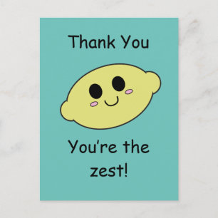 Thank You- You're the Zest Postcard