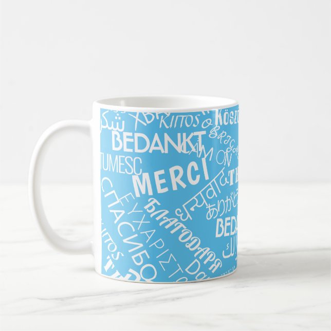 Thank YouGift Coffee Mugs Multi Language Word (Left)