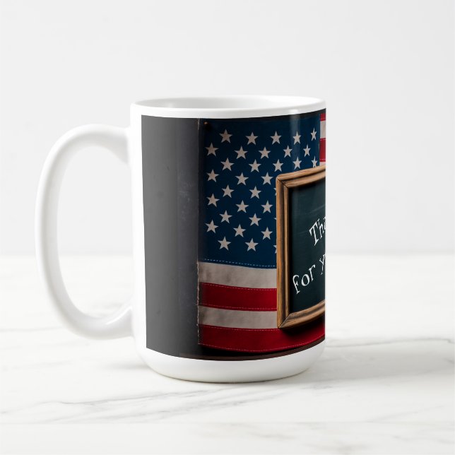 Thank youi for your service! coffee mug (Left)