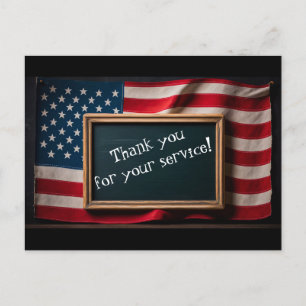 Thank youi for your service! postcard