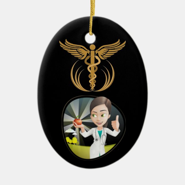 Thank Your Doctor - SRF Ceramic Tree Decoration (Front)