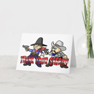 Thank Your Sheriff You Card