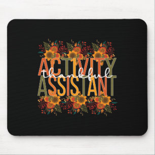 Thankful Activity Istant Thanksgiving  Mouse Pad