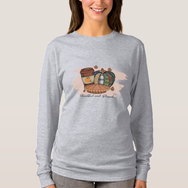 Thankful and Blessed T-Shirt (Front)