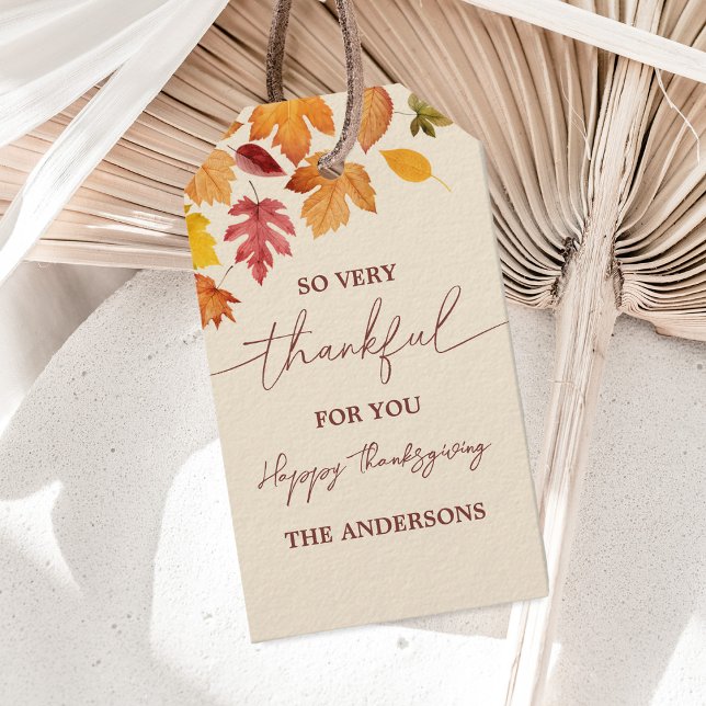 Thankful and Grateful Thanksgiving Favour Tags (Creator Uploaded)