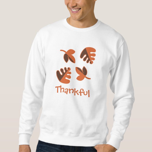 Thankful Autumn Leaves Sweatshirt (Front)